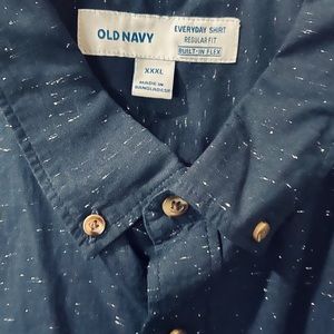 Blue long sleeve button down